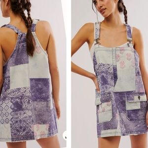 Patchwork Denim Dress Jumper‎ Sz M